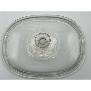 Replacement Corning Ware Pyrex Clear Oval Glass Lid DC 1.5 C